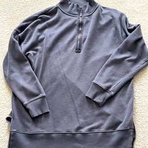 Aerie Half Zip Pullover Tunic Length